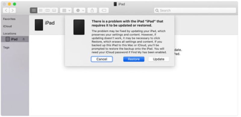 Haga clic en Restaurar en iTunes