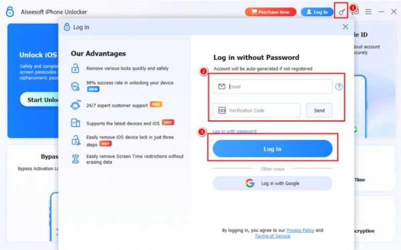 Iniciar sesión con correo electrónico y código