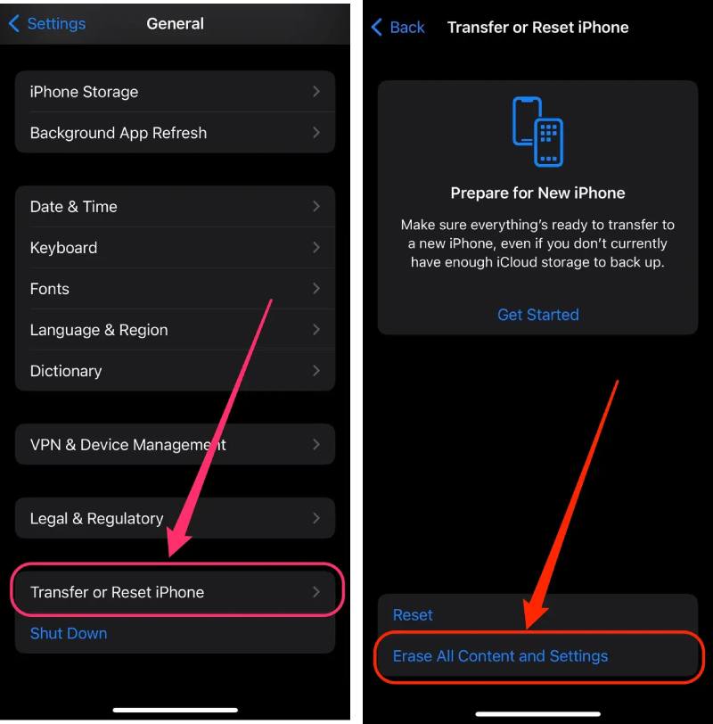 Restablecer Restaurar iPhone sin cargar
