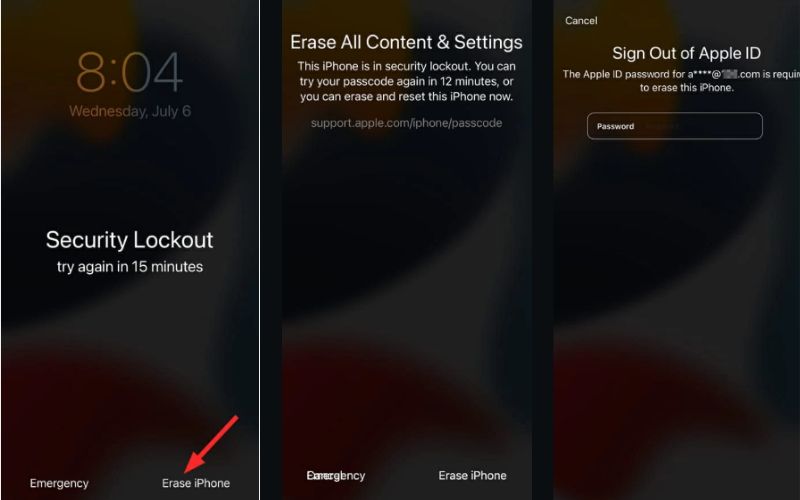 Borrar la pantalla de bloqueo del iPhone
