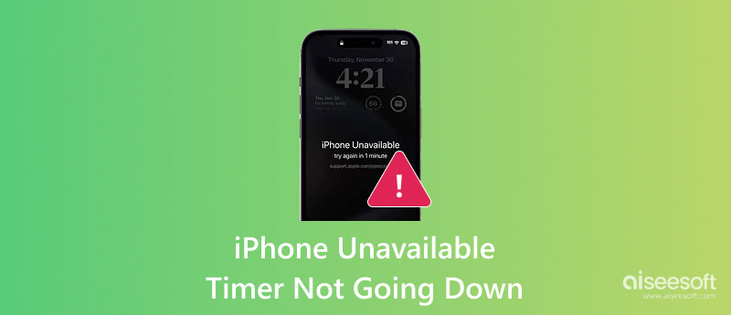 El temporizador de iPhone no disponible no baja