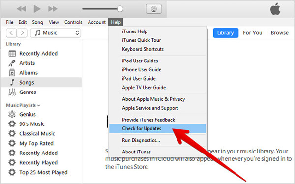 actualización de iTunes