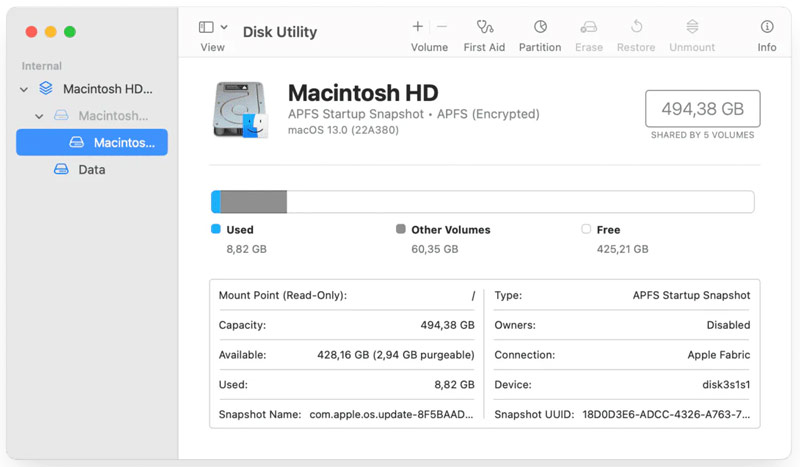 Solución de problemas de la Utilidad de Discos en Mac