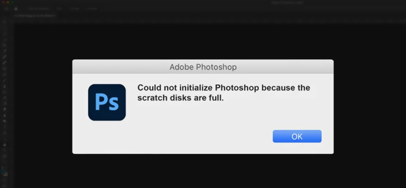 Photoshop Scratch Disks Are Full Error