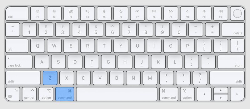 Deshacer acceso directo en Mac para recuperar la eliminación