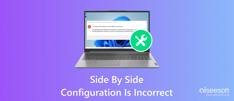 La configuración lado a lado es incorrecta