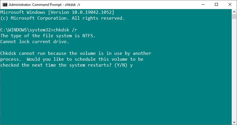Ejecutar Chkdsk en Windows
