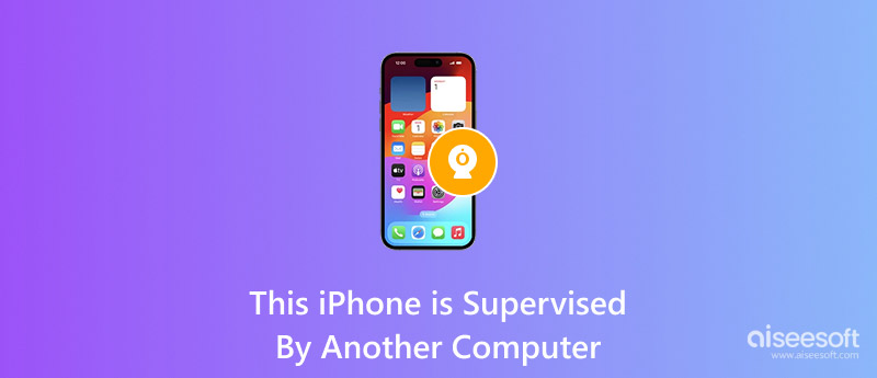 Este iPhone está supervisado por otra computadora
