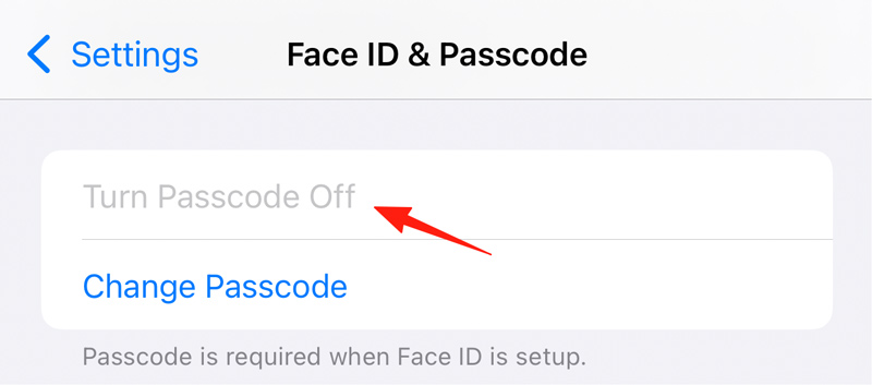 ¿Por qué aparece la opción "Desactivar código de acceso" en gris en el iPhone?
