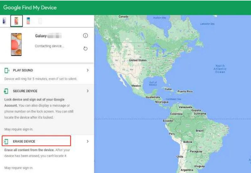 Desbloquear Samsung mediante una cuenta de Google