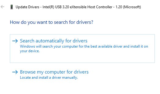 Buscar controladores automáticamente