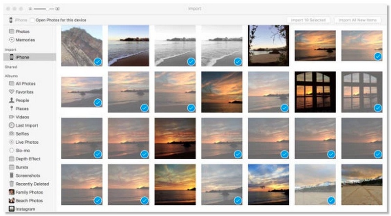Importar las fotos