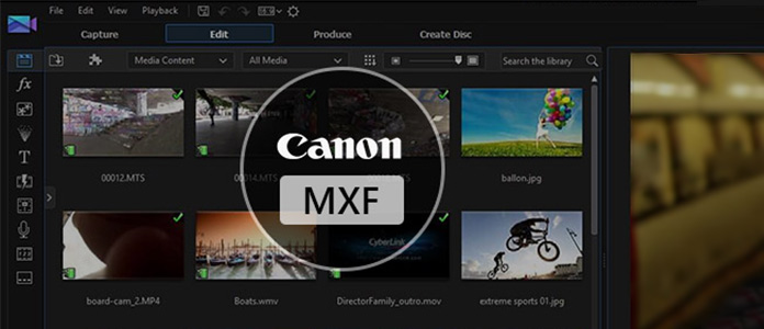 Importar video Canon MXF a Cyberlink PowerDirector