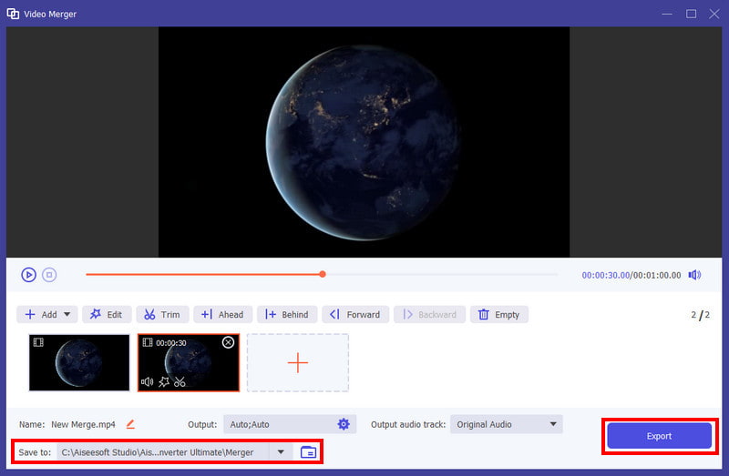 Video Converter Ultimate Guardar para exportar