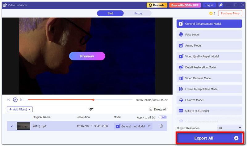 Convertir todo el vídeo mejorado
