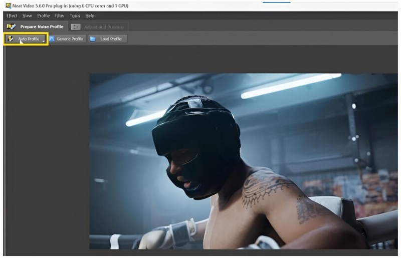 Haga clic en Perfil automático