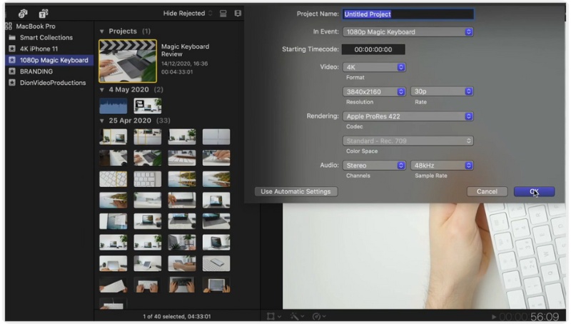 Establecer en resolución 4K