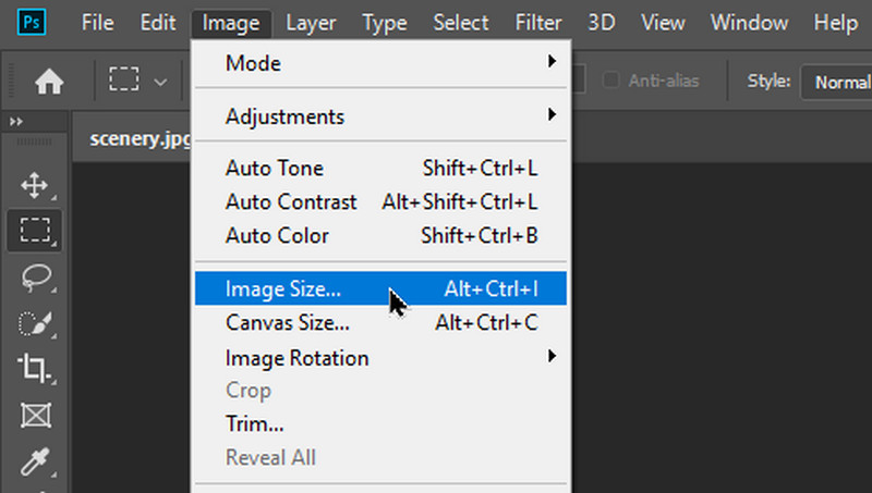 Tamaño de imagen PS