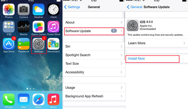 actualización iOS