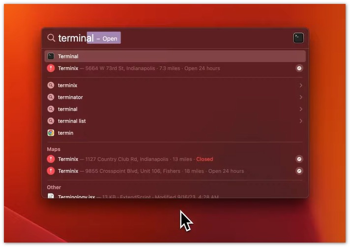 Abrir Terminal en Mac