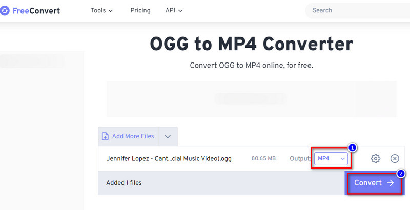 Convertir gratis salida MP4 y convertir