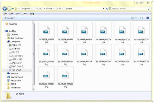 Guardar fotos en la computadora