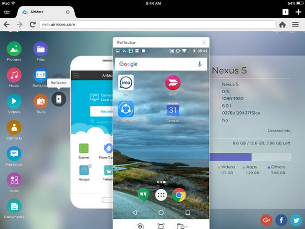 Duplicar android a ios con airmore