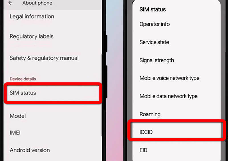 Comprobar el estado del operador de Android
