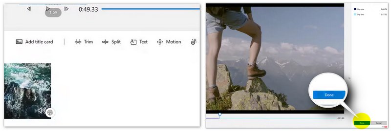 Dividir vídeo en Fotos en Windows