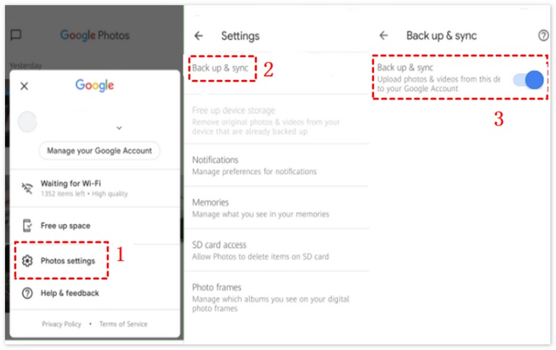 Sincronizar vídeos del iPhone al PC con Google Photos