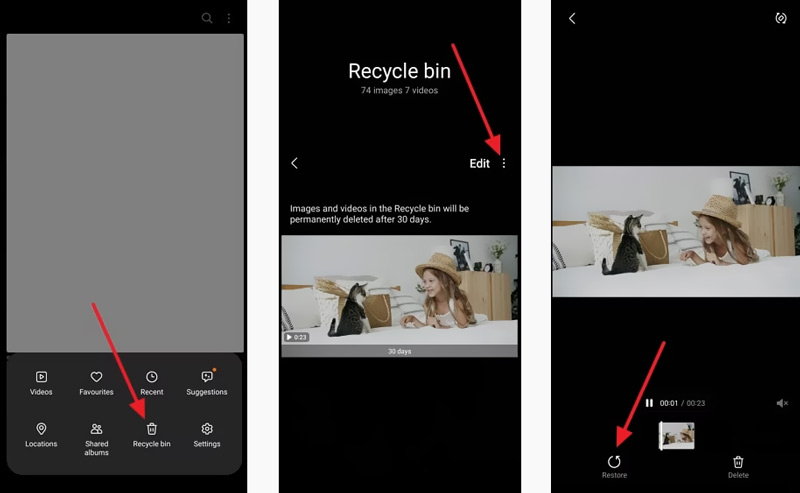 Recuperar vídeos borrados de la papelera de reciclaje de Android