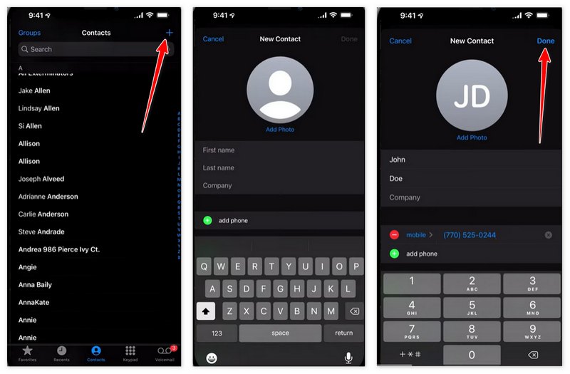 Agregar un solo contacto en WhatsApp