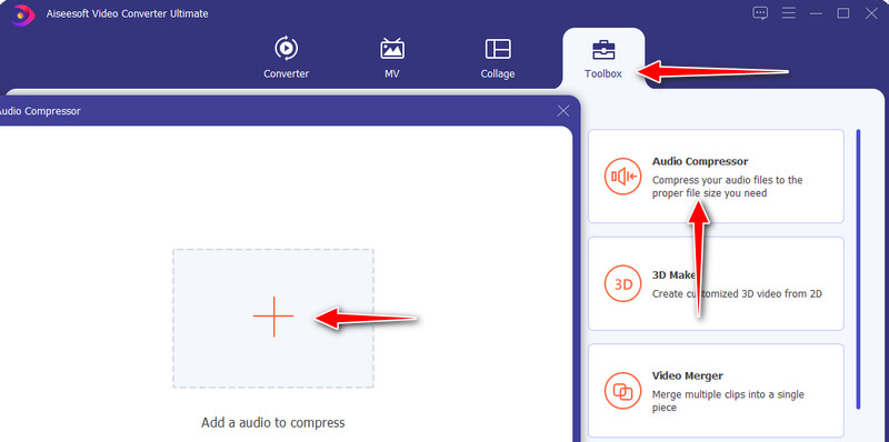 Acceder al compresor de audio
