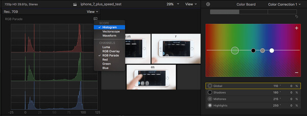 Hue - Corrección de color en Final Cut Pro