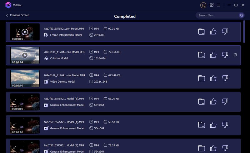 Procesamiento completado