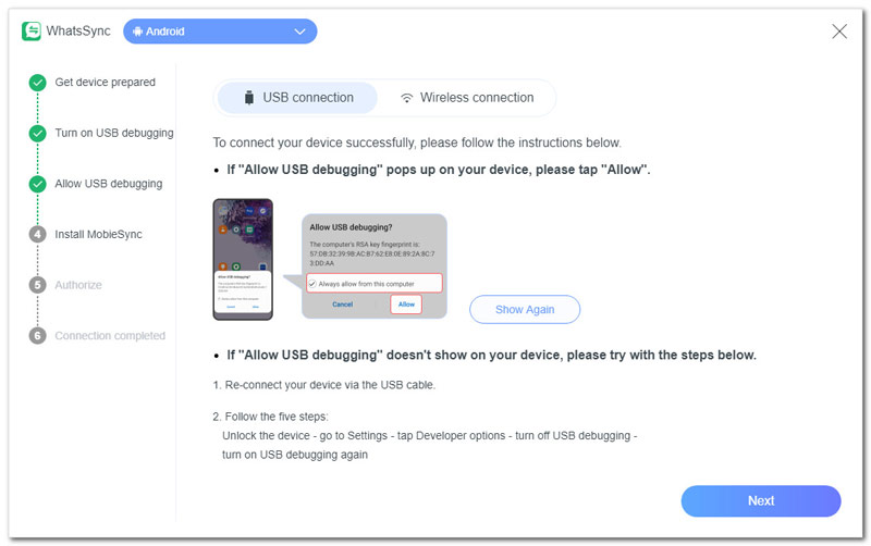 Permitir depuración USB Android