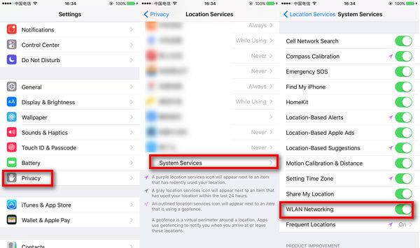Desactiva los servicios de ubicación