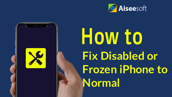 Arreglar iPhone deshabilitado o congelado a normal